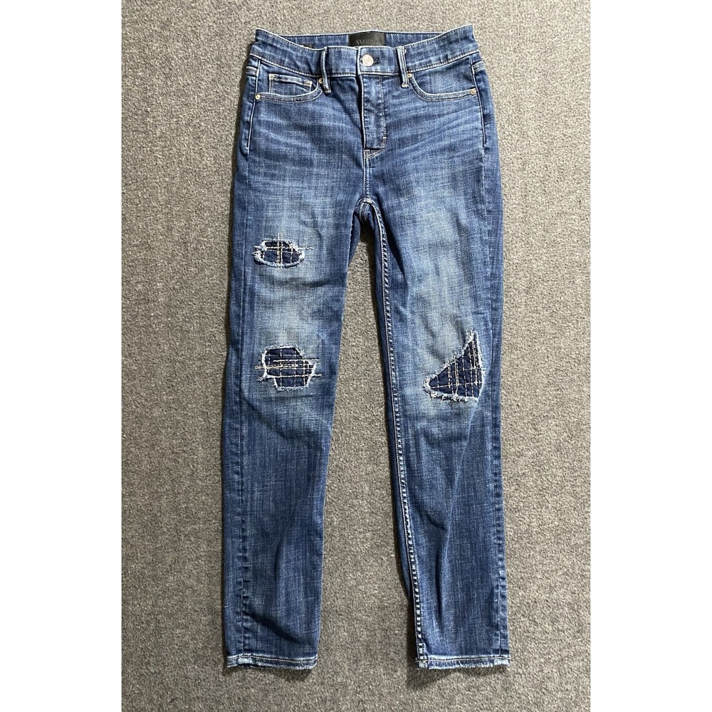 White House Black Market Blue  High rise Slim Ankle jeans size 00